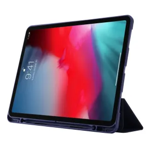 LEATHER Zaklápací kryt pre Apple iPad Pro 11 2024 / M5 2025 tmavomodrý