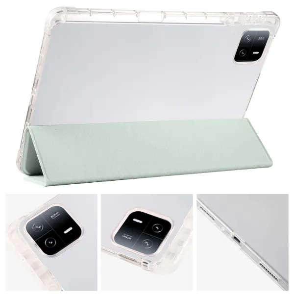 CRYSTAL Zaklápacie puzdro Apple iPad Air 11 2026 / 2025 / 2024 svetlozelené
