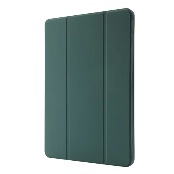 LEATHER Zaklápací kryt pre Apple iPad Pro 11 2024 / M5 2025 tmavozelený