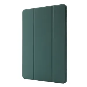 LEATHER Zaklápací kryt pre Apple iPad Pro 11 2024 / M5 2025 tmavozelený