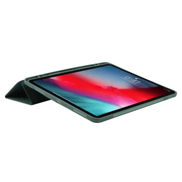 LEATHER Zaklápací kryt pre Apple iPad Pro 11 2024 / M5 2025 tmavozelený