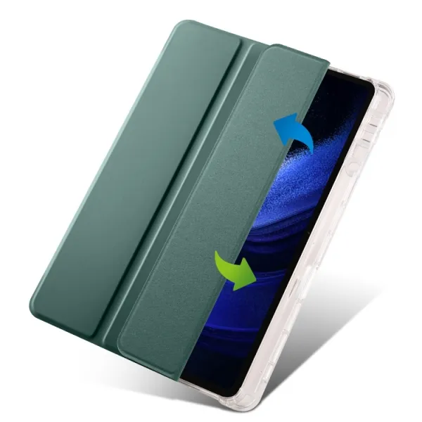 CRYSTAL Zaklápacie puzdro Apple iPad Air 11 2026 / 2025 / 2024 tmavozelené