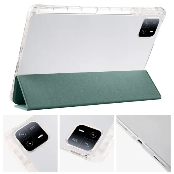 CRYSTAL Zaklápacie puzdro Apple iPad Air 11 2026 / 2025 / 2024 tmavozelené