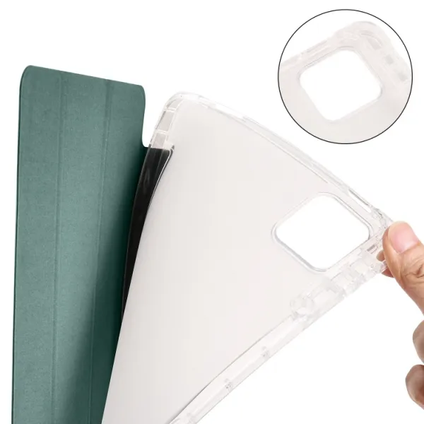 CRYSTAL Zaklápacie puzdro Apple iPad Air 11 2026 / 2025 / 2024 tmavozelené