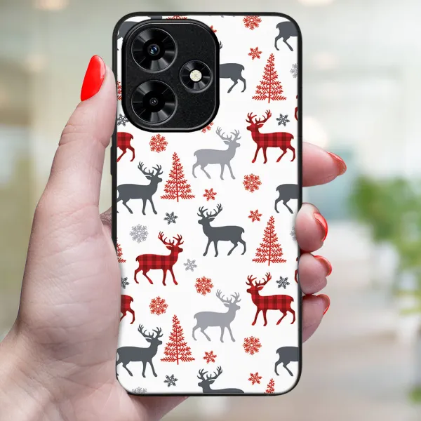 MY ART Kryt s vianočným dizajnom Infinix Hot 30 DEER (068)