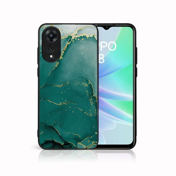 MY ART Ochranný kryt pre Oppo A78 GREEN MARBLE (145)