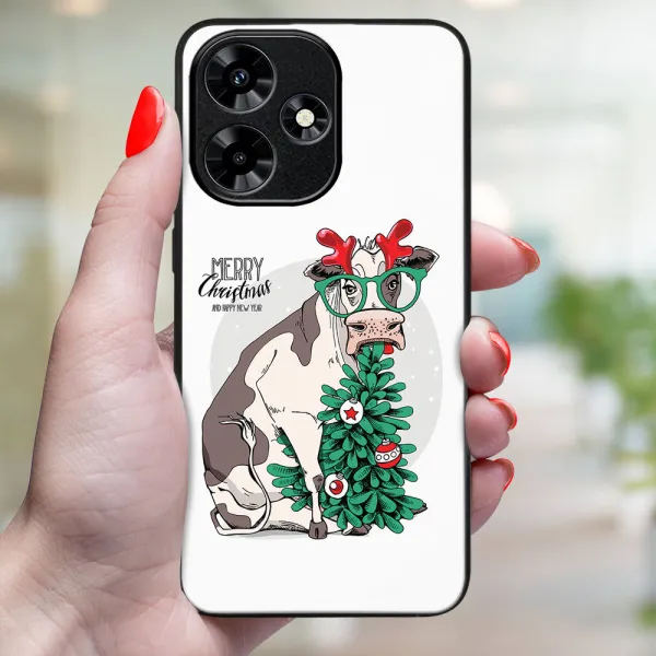 MY ART Kryt s vianočným dizajnom Infinix Hot 30 MERRY CHRISTMAS (074)