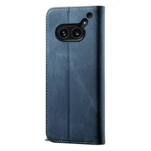 DENIM Peňaženkový kryt pre Nothing Phone 2A modrý