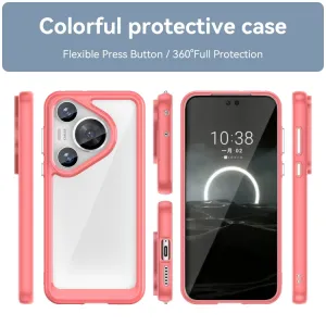 CRYSTAL Ochranný kryt pre Huawei Pura 70 Pro červený