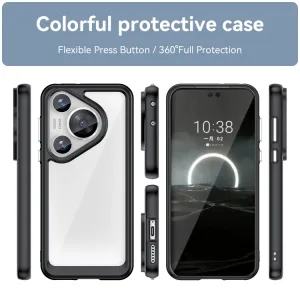 CRYSTAL Ochranný kryt pre Huawei Pura 70 Pro čierny