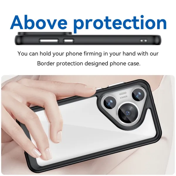 CRYSTAL Ochranný kryt pre Huawei Pura 70 Pro čierny