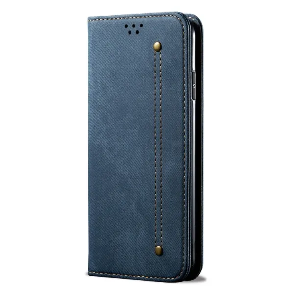 DENIM Peňaženkový kryt pre Huawei Nova 12i modrý