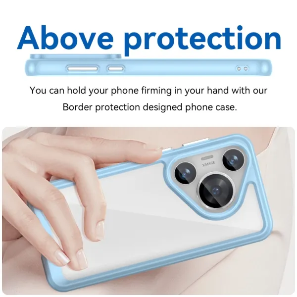 CRYSTAL Ochranný kryt pre Huawei Pura 70 Pro modrý