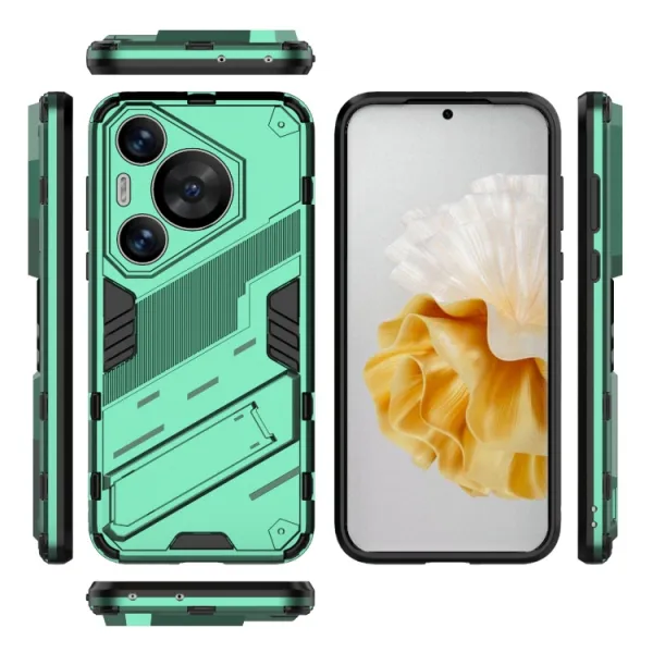 BIB Ochranný obal so stojanom pre Huawei Pura 70 Pro zelený
