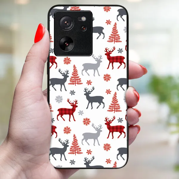 MY ART Kryt s vianočným dizajnom Xiaomi 13T/ 13T Pro DEER (068)