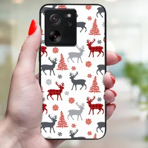 MY ART Kryt s vianočným dizajnom Xiaomi 13T/ 13T Pro DEER (068)