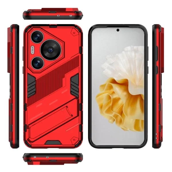 BIB Ochranný obal so stojanom pre Huawei Pura 70 Pro červený