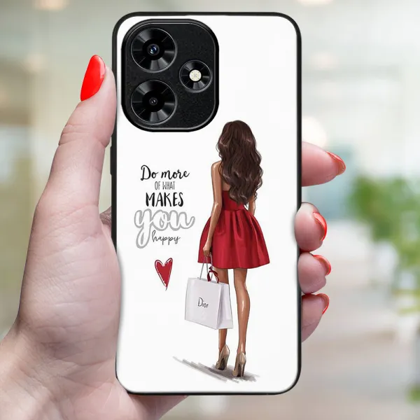 MY ART Ochranný kryt pre Infinix Hot 30 RED DRESS (137)