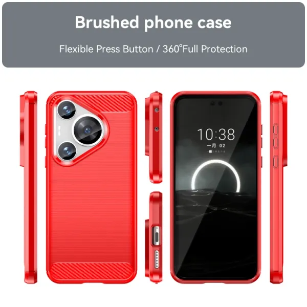 FLEXI TPU Ochranný kryt Huawei Pura 70 Pro červený