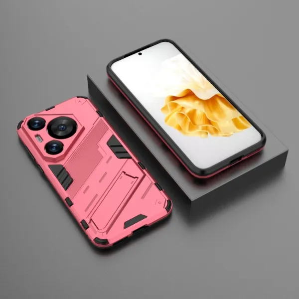BIB Ochranný obal so stojanom pre Huawei Pura 70 Pro ružový