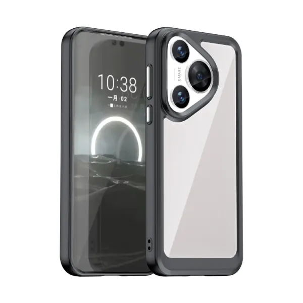CRYSTAL Ochranný obal pre Huawei Pura 70 čierny