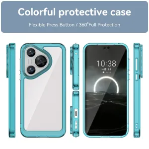 CRYSTAL Ochranný obal pre Huawei Pura 70 tyrkysový