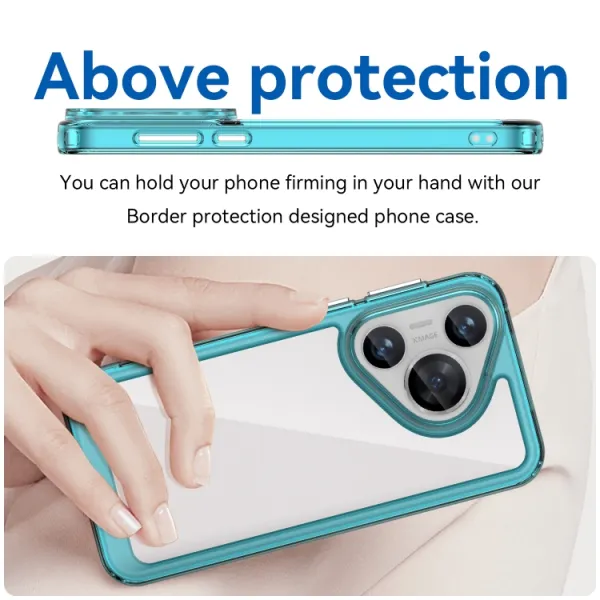 CRYSTAL Ochranný obal pre Huawei Pura 70 tyrkysový
