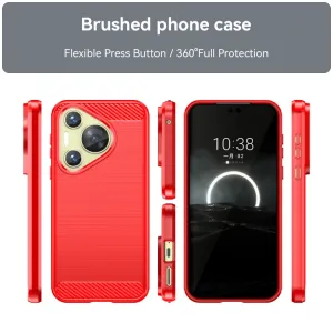 FLEXI TPU Ochranný kryt Huawei Pura 70 červený