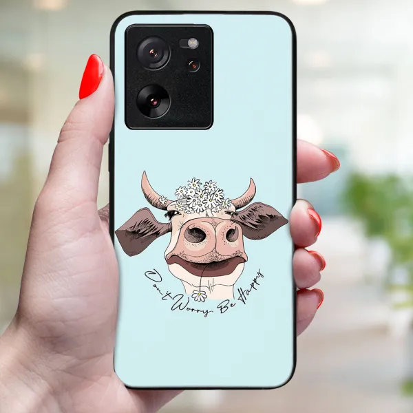 MY ART Ochranný kryt pre Xiaomi 13T/ 13T Pro HAPPY COW (181)