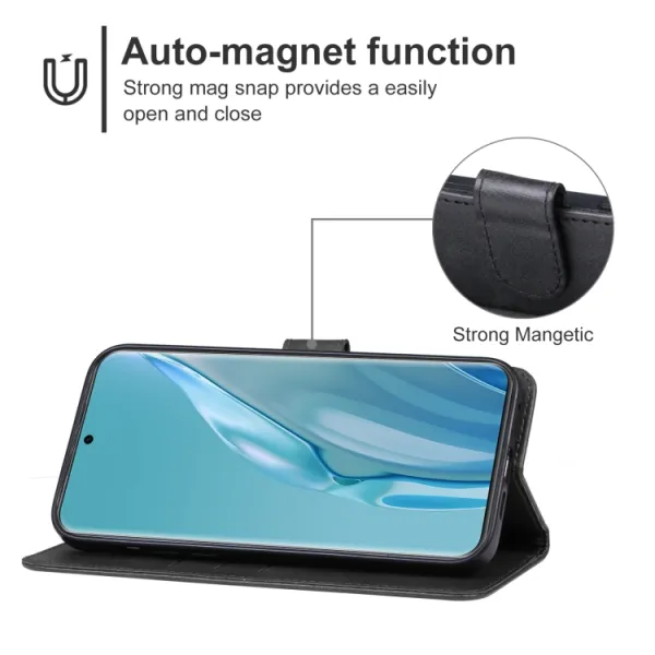 SMOOTH Peňaženkové puzdro pre Huawei Pura 70 Ultra čierne