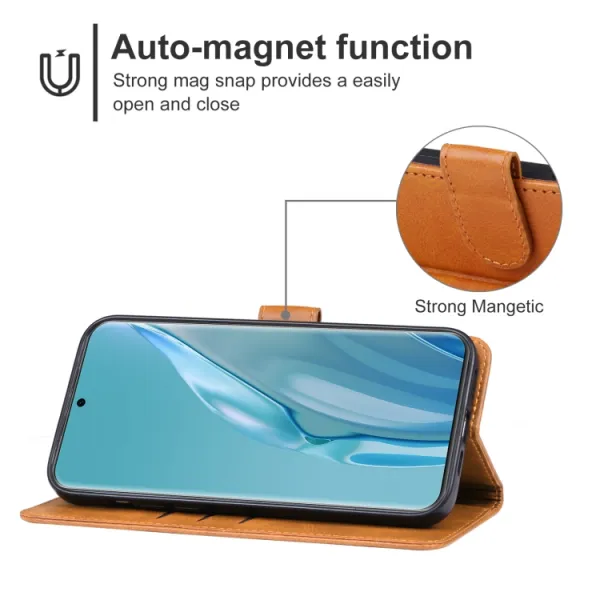 SMOOTH Peňaženkové puzdro pre Huawei Pura 70 Ultra hnedé