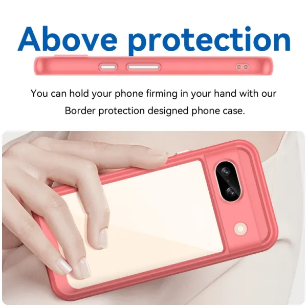 CRYSTAL Ochranný kryt pre Google Pixel 8a červený