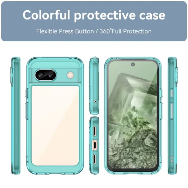CRYSTAL Ochranný kryt pre Google Pixel 8a tyrkysový