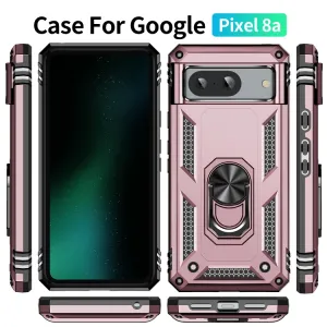 RING Kryt s držiakom pre Google Pixel 8a ružový