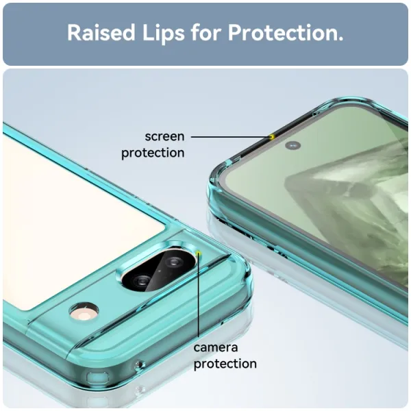 CRYSTAL Ochranný kryt pre Google Pixel 8a tyrkysový