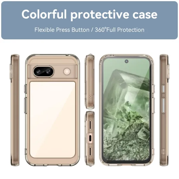 CRYSTAL Ochranný kryt pre Google Pixel 8a šedý