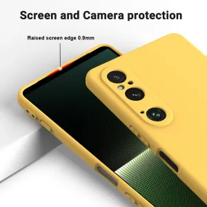 RUBBER Ochranný obal pre Sony Xperia 1 VI žltý