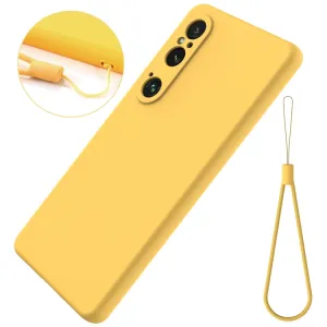 RUBBER Ochranný obal pre Sony Xperia 1 VI žltý