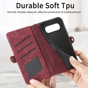 GEOM Peňaženkové puzdro pre Google Pixel 8a červené