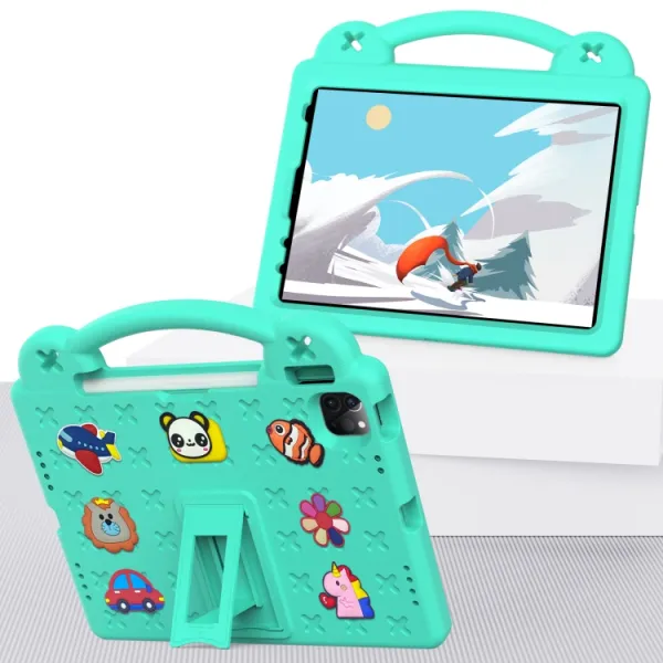 FANY Detský kryt na tablet pre Apple iPad Pro 11 2024 / M5 2025 mentolový