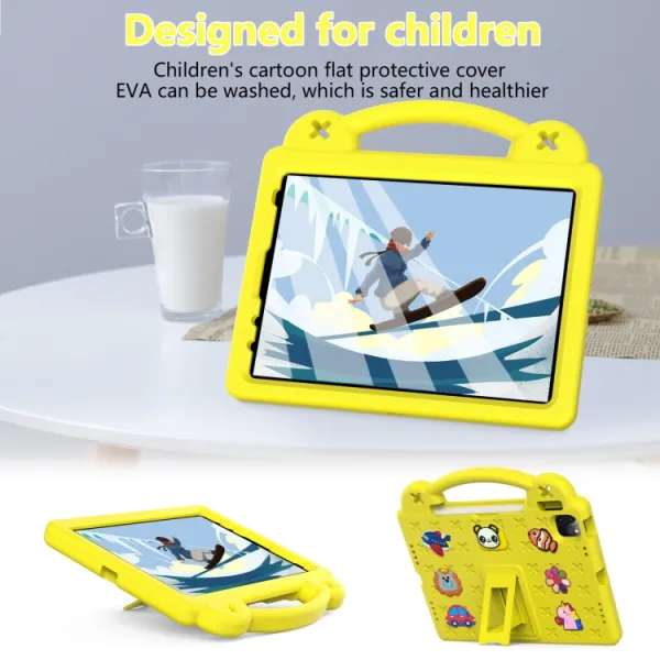 FANY Detský kryt na tablet pre Apple iPad Pro 11 2024 / M5 2025 žltý