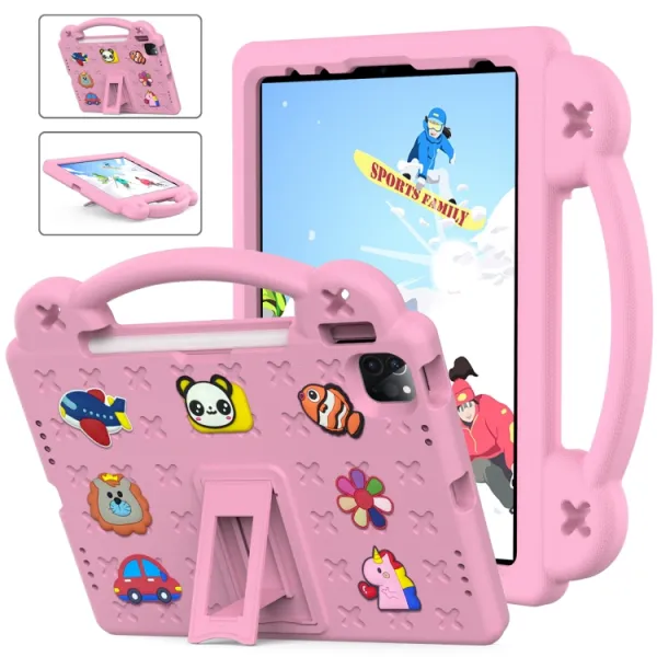 FANY Detský kryt na tablet pre Apple iPad Air 11 2026 / 2025 / 2024 ružový