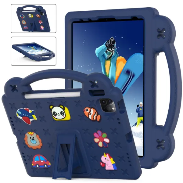 FANY Detský kryt na tablet pre Apple iPad Air 11 2026 / 2025 / 2024 tmavomodrý