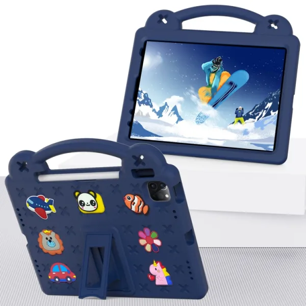 FANY Detský kryt na tablet pre Apple iPad Air 11 2026 / 2025 / 2024 tmavomodrý