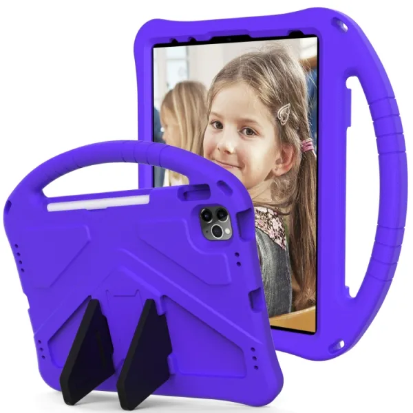 KIDDO Detský obal pre Apple iPad Pro 11 2024 / M5 2025 fialový