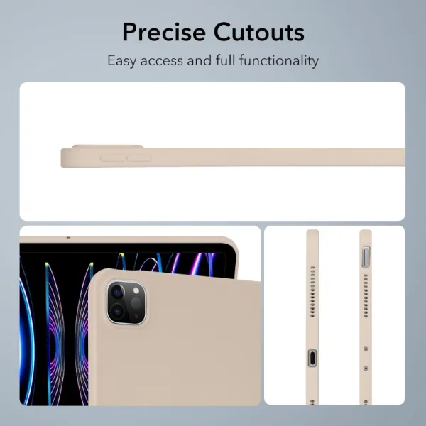 RUBBER Ochranný kryt pre Xiaomi Pad 6s Pro béžový