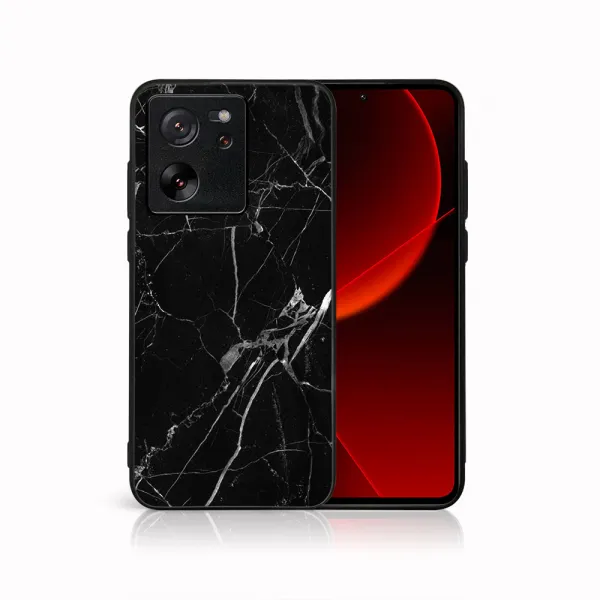 MY ART Ochranný kryt pre Xiaomi 13T/ 13T Pro BLACK MARBLE (142)