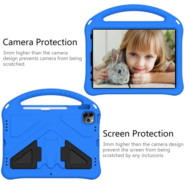 KIDDO Detský obal pre Apple iPad Pro 11 2024 / M5 2025 modrý
