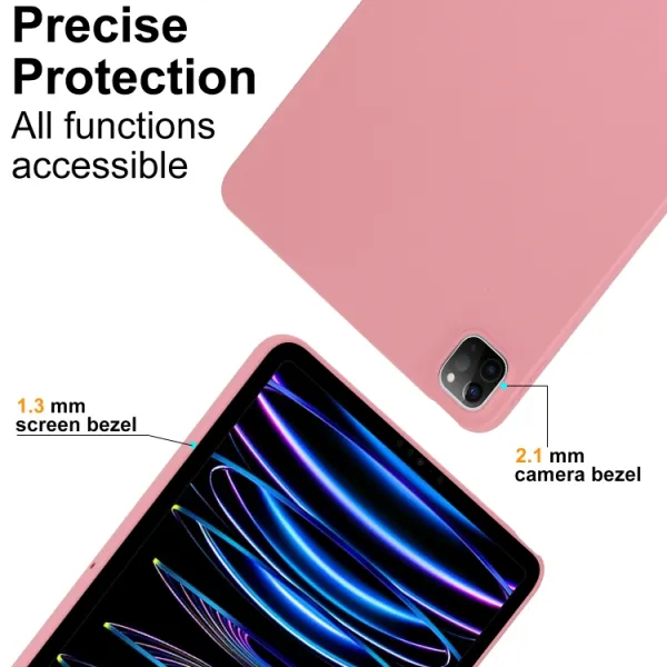RUBBER Ochranný kryt pre Xiaomi Pad 6s Pro ružový