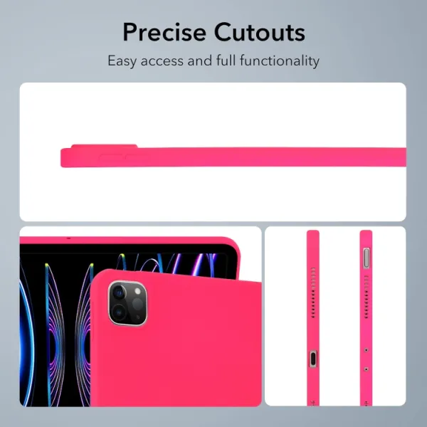 RUBBER Ochranný kryt pre Apple iPad Pro 11 2024 / M5 2025 tmavoružový